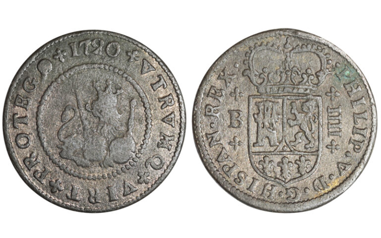 Felipe V 4 Maravedís 1720 Barcelona MBC-