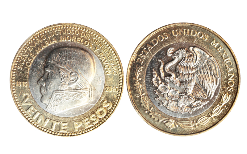 México 20 Pesos 2015 Bicentenario Muerte de José María Morelos y Pavón EBC