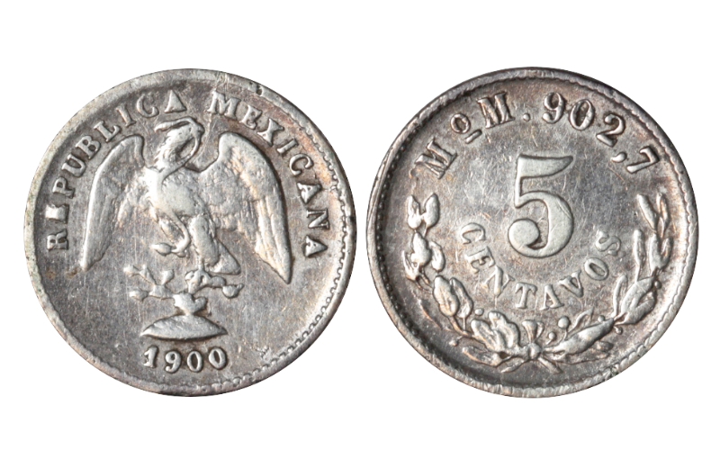México 5 Centavos 1900 EBC