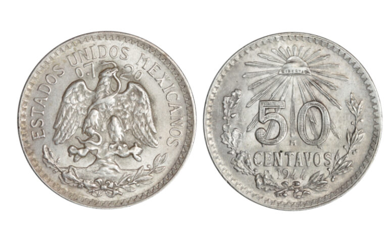 México 50 Centavos 1944 EBC