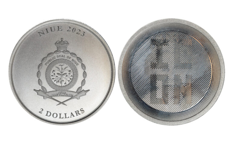 Niue 2 Dólares (1oz Plata .9999) 2023 Elisabeth II Icon PROOF