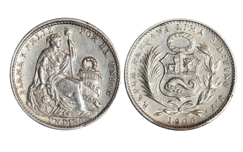 Perú 1 Dinero 1906 EBC