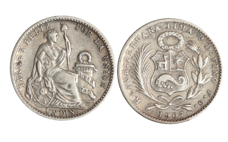 Perú 1 Dinero 1907 MBC-