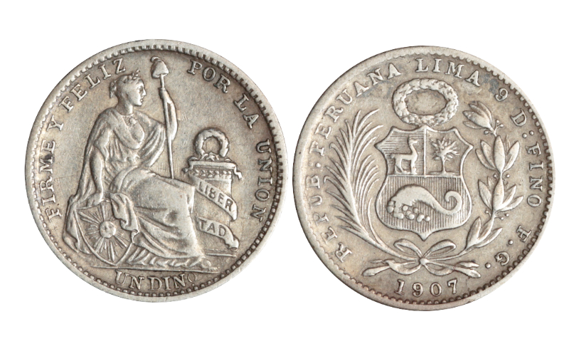 Perú 1 Dinero 1907 MBC-