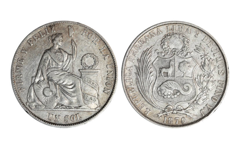 Perú 1 Sol 1870 MBC