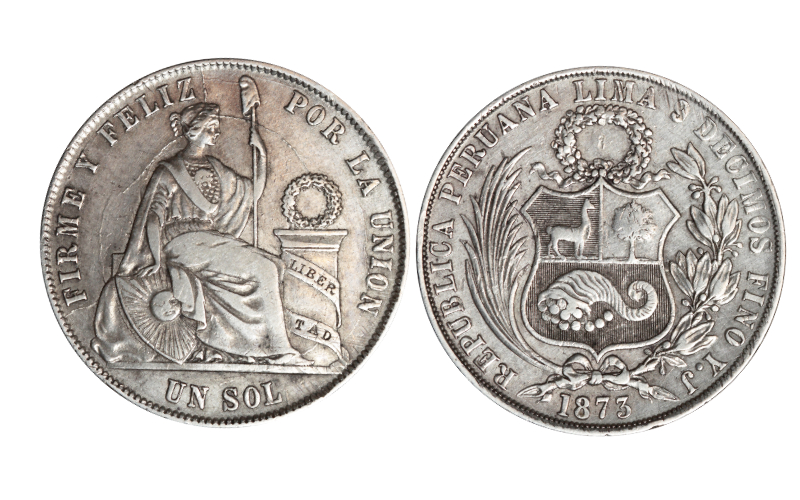 Perú 1 Sol 1873 MBC