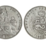 Perú 1/2 Sol 1923 Libertad Sentada MBC-