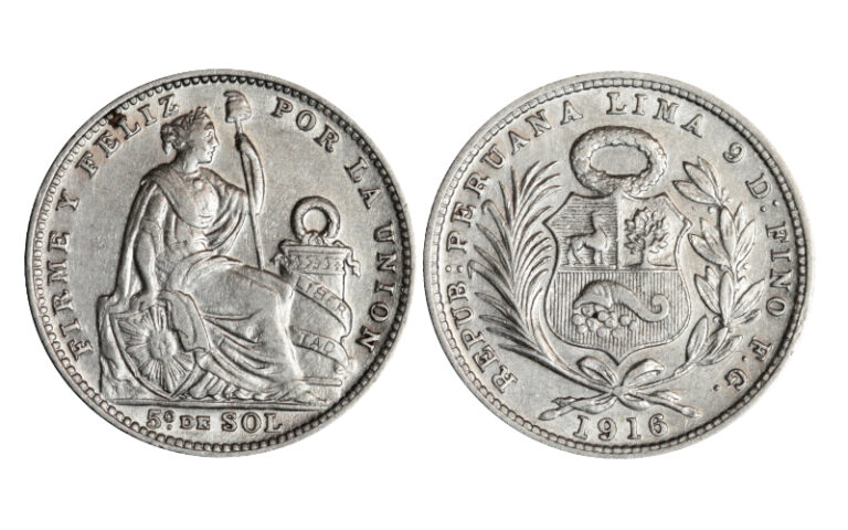 Perú 1/5 Sol 1916