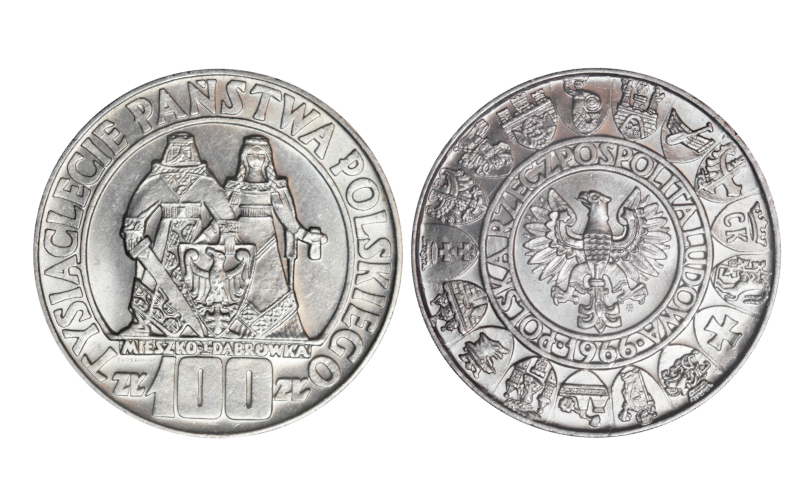 Polonia 100 Zlotych 1966 Milenio Polonia SC-