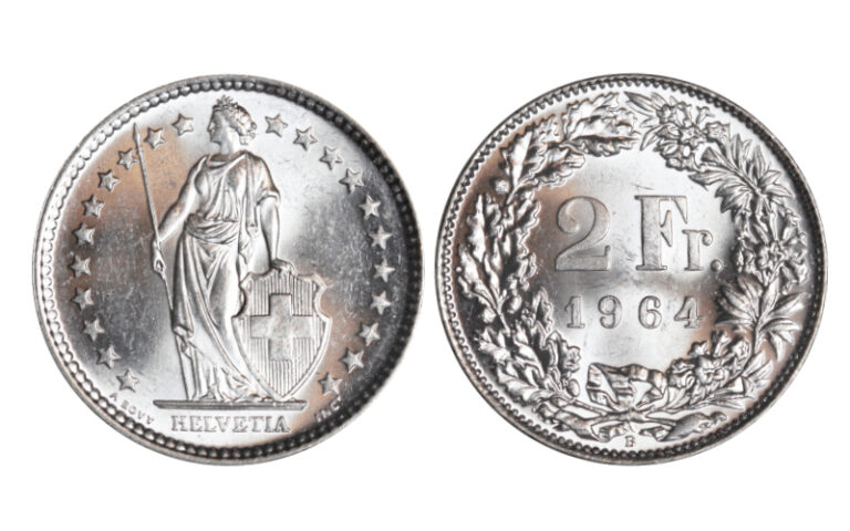 Suiza 2 Francos 1964 SC