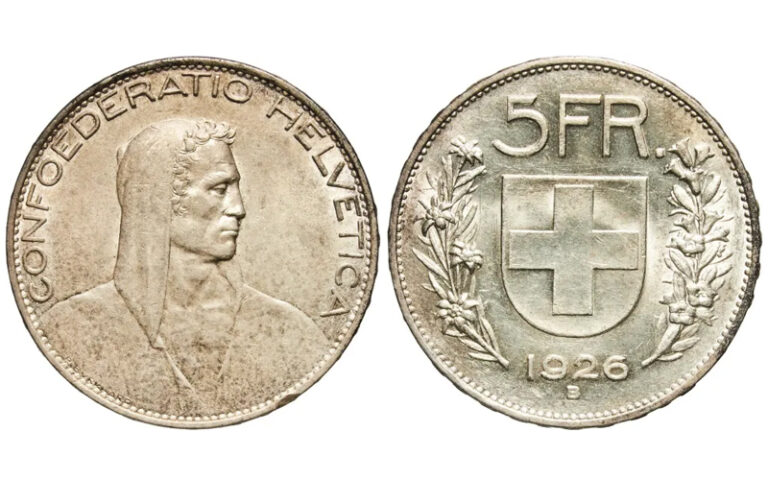 Suiza 5 Francos 1926 Golpec. EBC-SC