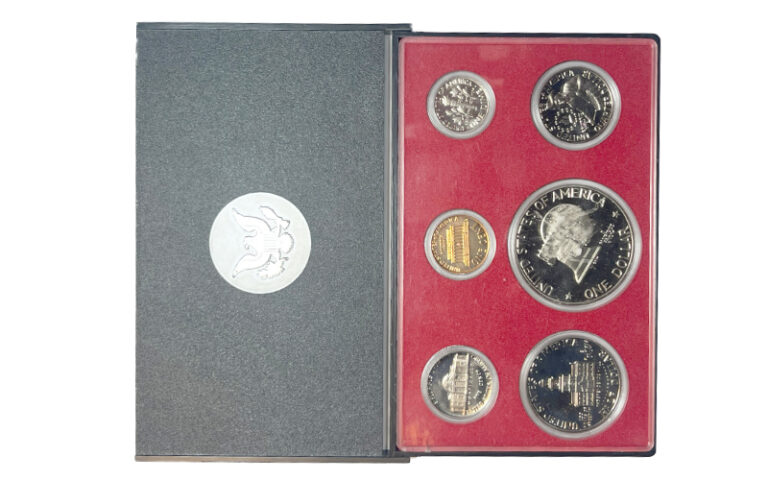 Estados Unidos Serie 6 Valores Conmemoración Bicentenario 1976 PROOF