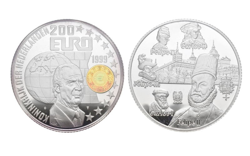 Países Bajos 200 Euros 1999 Juan Carlos I PROOF
