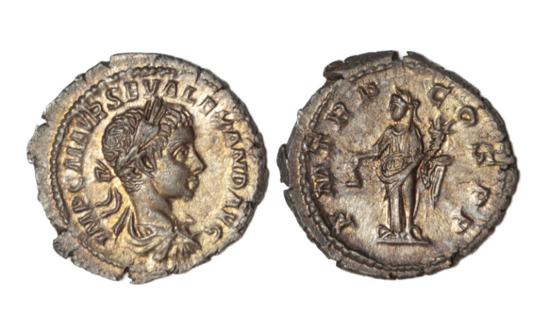 Alejandro Severo Denario 222d.C. Roma EBC+