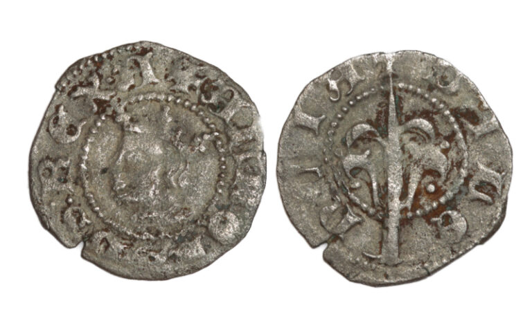 Alfonso IV (1416-1458) Dinero de Valencia MBC+