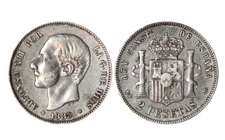 Alfonso XII 2 Pesetas 1883 *18-83 MSM