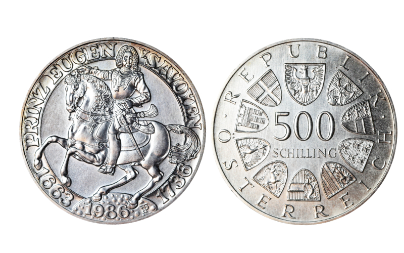 Austria 500 Schilling 1986 Príncipe Eugenio de Saboya SC