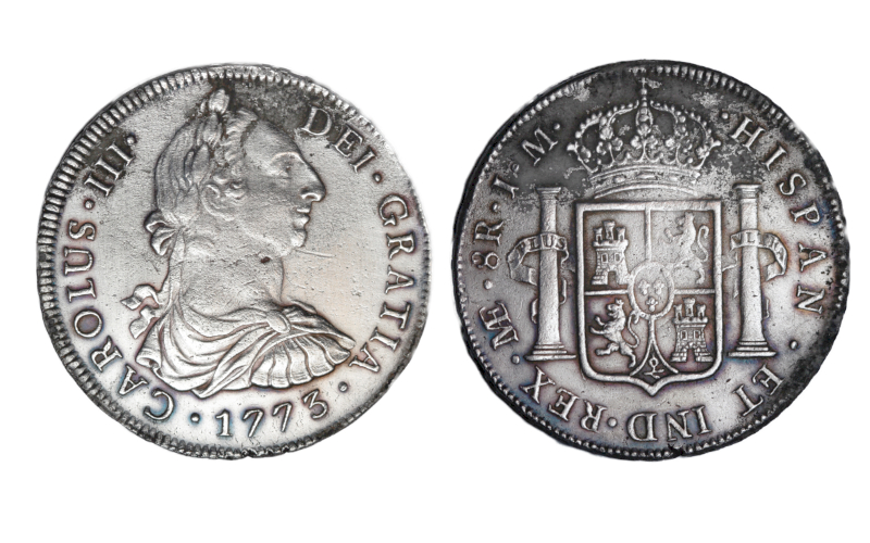 Carlos III 8 Reales 1773 Lima MBC-EBC