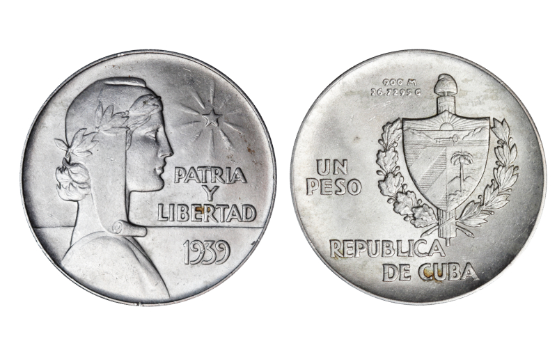 Cuba 1 Peso 1939 EBC-SC