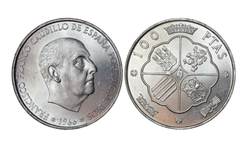 Estado Español 100 Pesetas 1966*19-67 SC-FDC