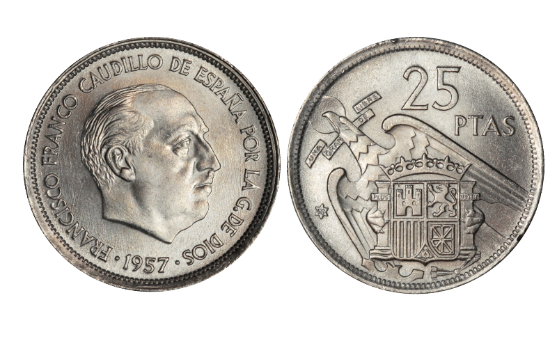 Estado Español 25 Pesetas 1957*58 SC-FDC