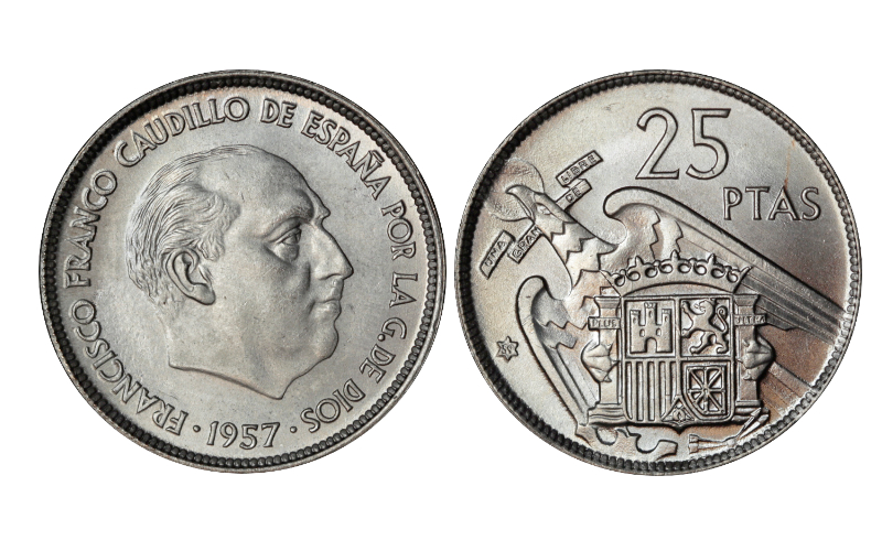 Estado Español 25 Pesetas 1957*59 SC-FDC