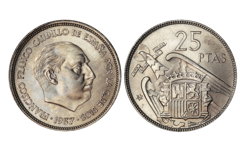 Estado Español 25 Pesetas 1957*64 SC-FDC