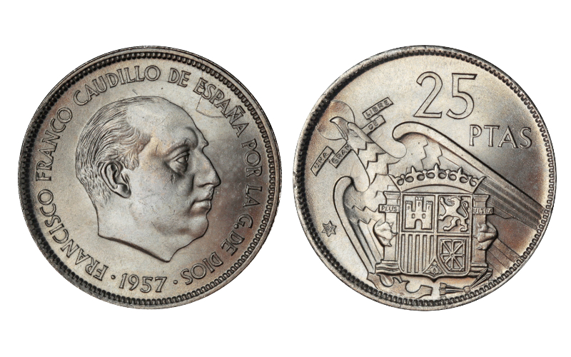 Estado Español 25 Pesetas 1957*67 SC-FDC