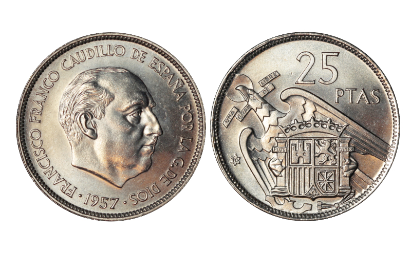 Estado Español 25 Pesetas 1957*70 SC-FDC