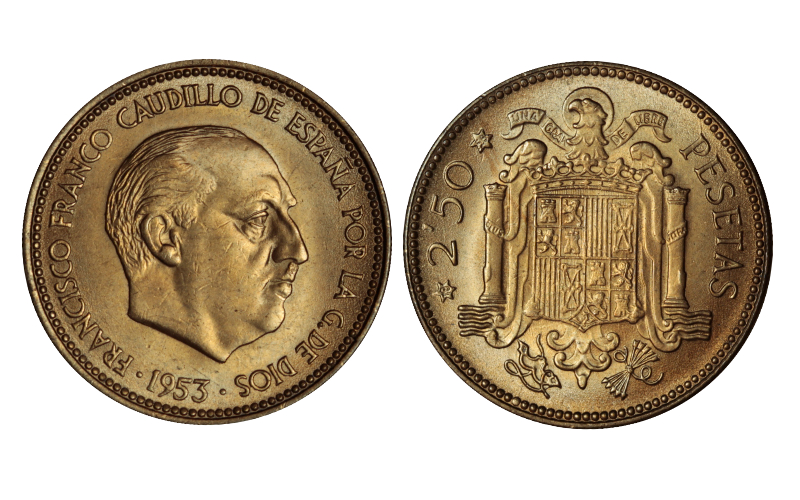Estado Español 2,50 Pesetas 1953*56 SC-FDC