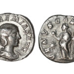 Julia Soemias Denario 218-222 d.C. Roma EBC/ MBC+