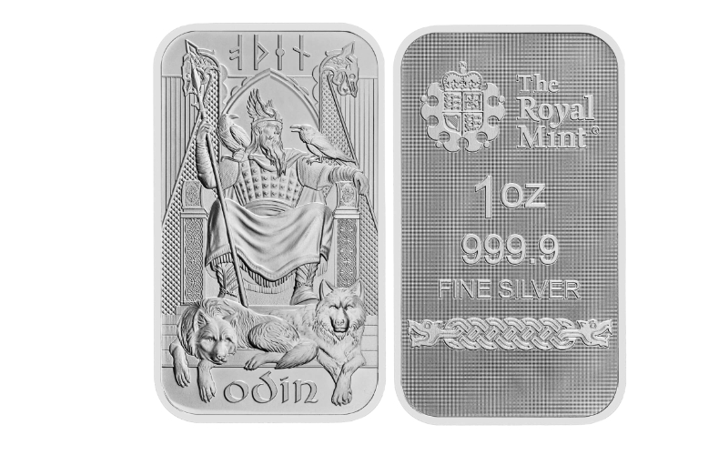 Gran Bretaña 1oz. Plata 999,9 Serie Dioses Nórdicos - Odin PROOF