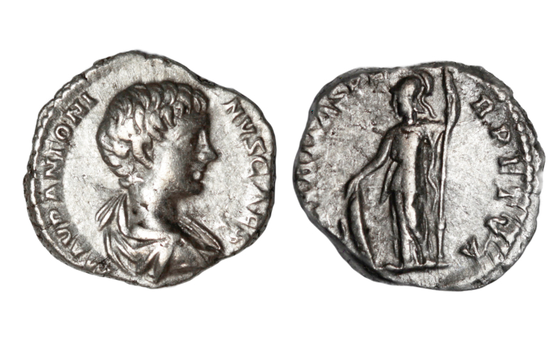 Caracalla Denario 196 d.C. Roma MBC+/MBC