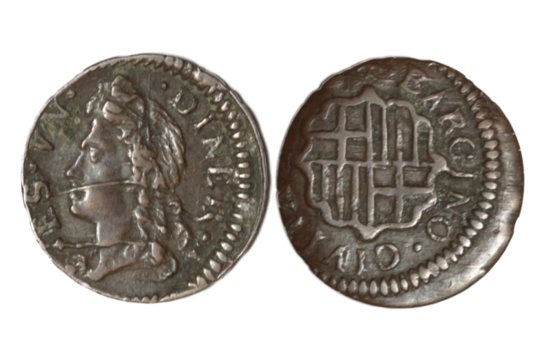 Carlos III, Pretendiente Dinero 1708/1710 Barcelona MBC+