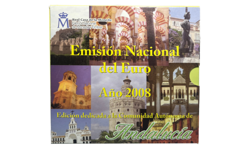 España Cartera Oficial Euros 2008 Andalucía BU