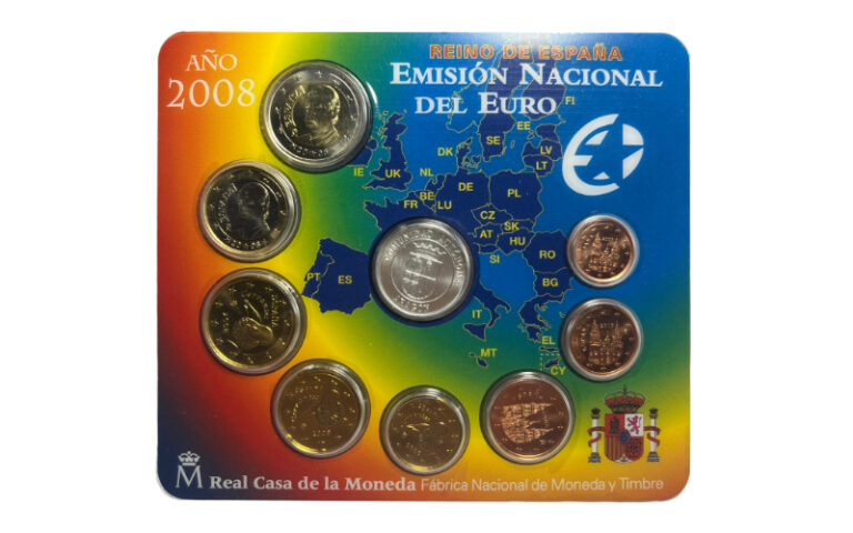 España Cartera Oficial Euros 2008 Aragón BU