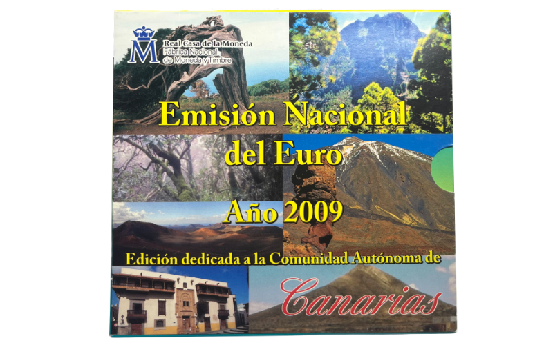 España Cartera Oficial Euros 2009 Canarias BU