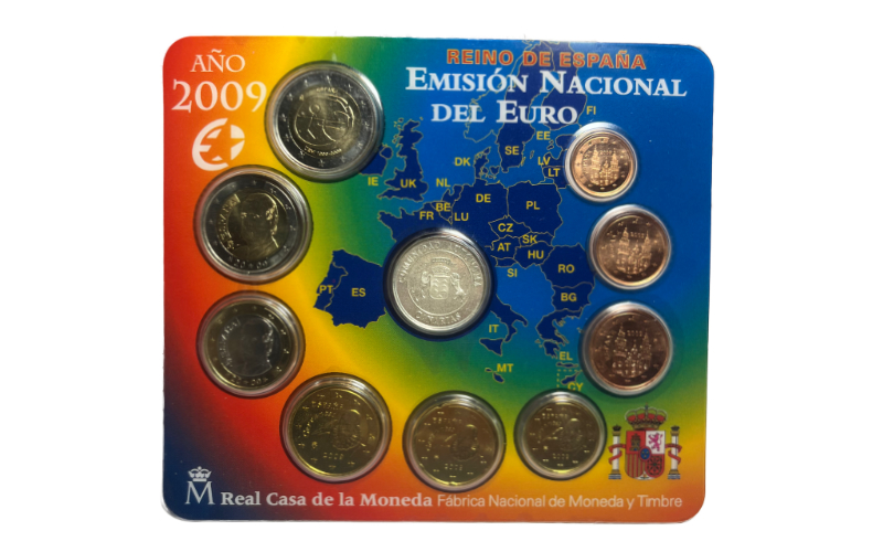 España Cartera Oficial Euros 2009 Canarias BU