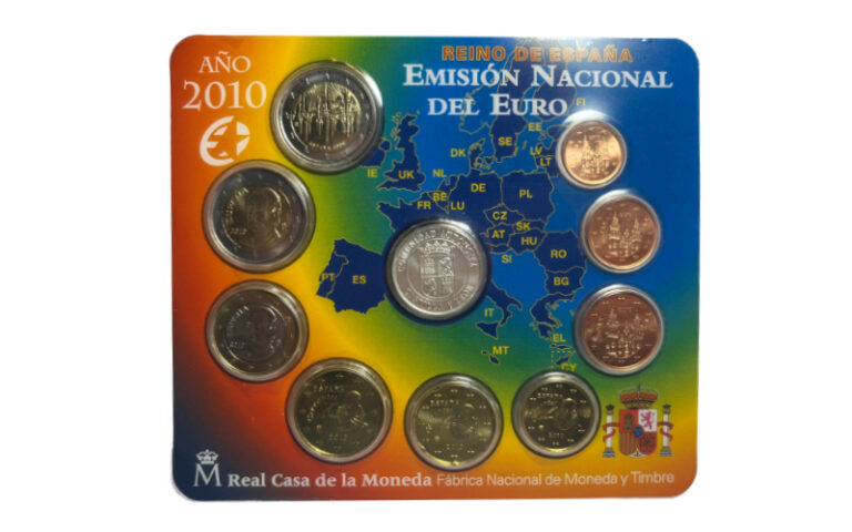 España Cartera Oficial Euros 2010 Castilla y León BU