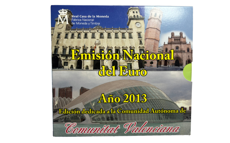 España Cartera Oficial Euros 2013 Comunidad Valenciana BU