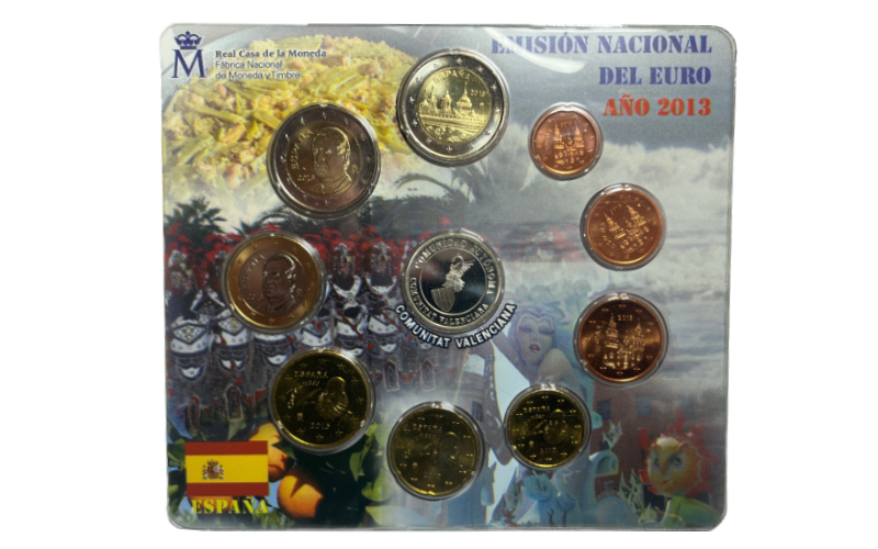España Cartera Oficial Euros 2013 Comunidad Valenciana BU