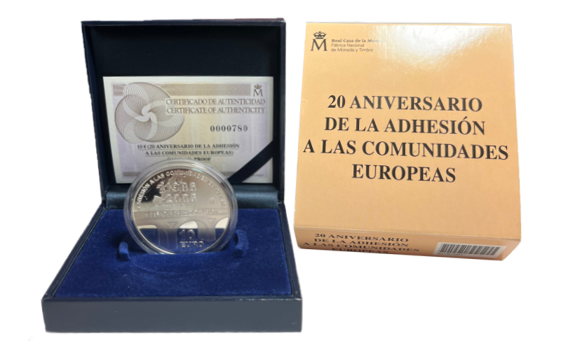 España 10 Euros 2006 XX Aniversario de la Adhesión a las Comunidades Europeas PROOF