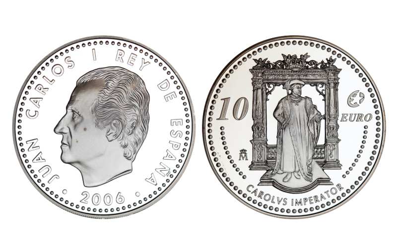 España 10 Euros 2006 Personajes Europeos - Carolus Imperator PROOF
