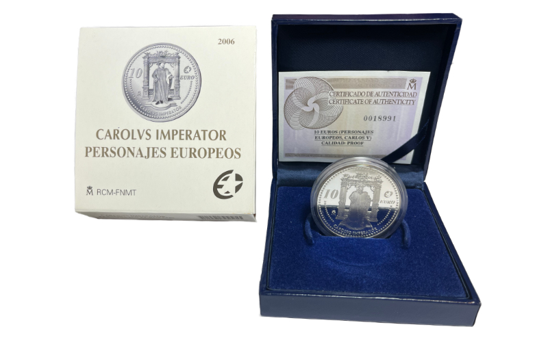 España 10 Euros 2006 Personajes Europeos - Carolus Imperator PROOF
