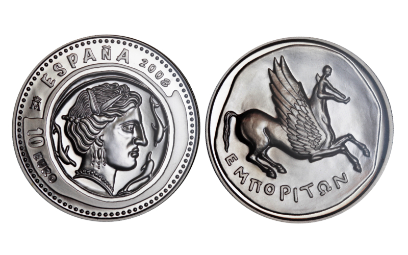 España 10 Euros 2008 Joyas Numismáticas - Dracma PROOF