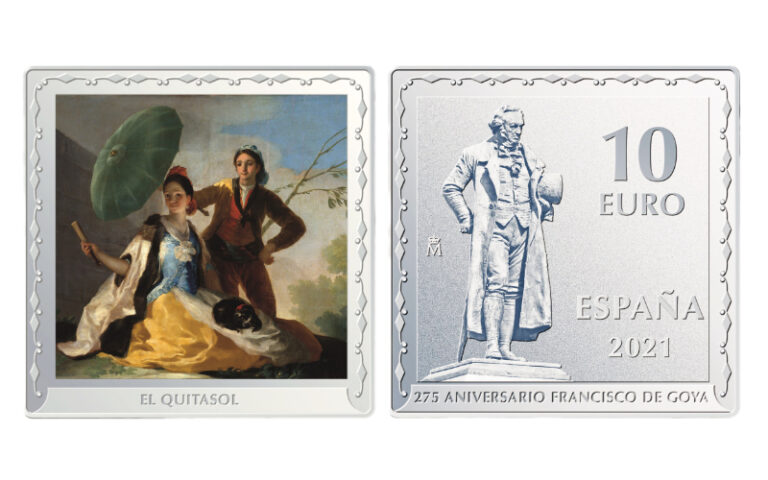 España 10 Euros (1oz. 999) 2021 275 Aniversario Francisco De Goya "El Quitasol" PROOF