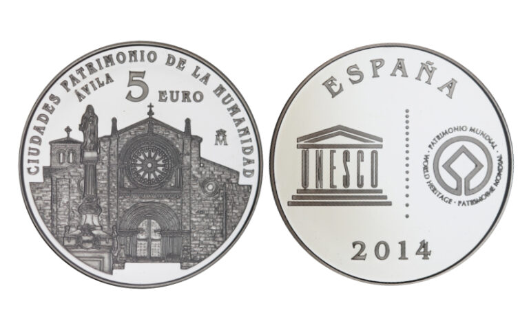 España 5 Euros 2014 Ciudades Patrimonio de la Humanidad - Ávila PROOF