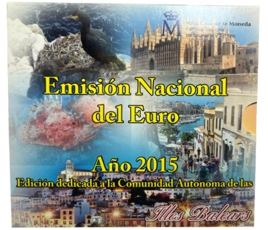 España Cartera Oficial Euros 2015 Illes Balears BU