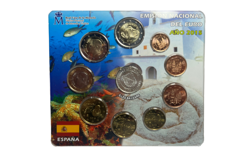 España Cartera Oficial Euros 2015 Illes Balears BU