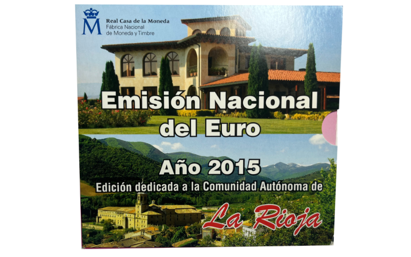 España Cartera Oficial Euros 2016 La Rioja BU